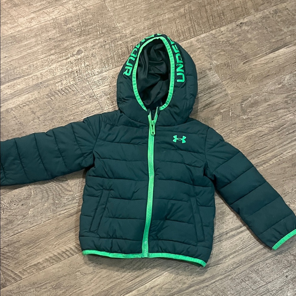 Under Armour Kids' Green Trim Puffer Jacket